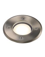 Pato Round Recessed light Stainless steel-83830034