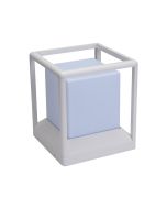 CUBED SHAPED PILLAR MOUNT IP65 E27 WHITE 10994