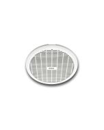 GYRO 250 - 290mm Cut-out - Round Plastic Grille - Ball bearing motor- Plug and Cable included - 3 year warranty -  White PTBX250 Ventair