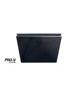 AIRBUS 150 - Premium Quality Side Ducted Exhaust Fan - Square - Black Glass Panel - PVPX150BLSQGP