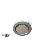 AIRBUS 200 - Premium Quality Side Ducted Exhaust Fan - Extra Low Profile - Round - Silver PVPX200SS Ventair
