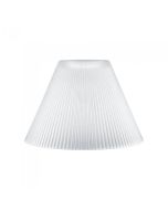 Ribbed Glass Shade White 60W Q904 Superlux