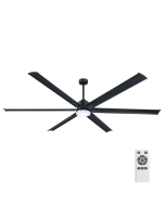 Rhino 1.8m DC Ceiling Fan With LED Light And Remote- FC479180GRFLWL