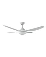 ROYALE II - 52"/1320mm ABS 4 Blade Ceiling Fan with 18w LED Light - White - Indoor/Covered Outdoor ROY1304WH-L Ventair