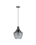 SAIL GLASS PENDANT 240V E27 GLASS SCH/SMOKE 22754