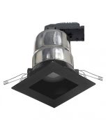 R80 Square Darklighter Recessed Downlight Black 100W SD127-BL Superlux