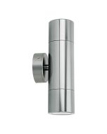 Shadow 12W 240V LED Up/Down Wall Pillar Light Titanium Silver / Warm White - 49200	