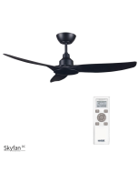 SKYFAN - 52"/1300mm Glass Fibre Composite 3 Blade DC Ceiling Fan - Black - Indoor/Covered Outdoor  - SKY1303BL