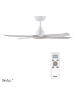 SKYFAN 4 - 48"/1200mm Glass Fibre Composite 4 Blade DC Ceiling Fan - White - Indoor/Covered Outdoor - SKY1204WH