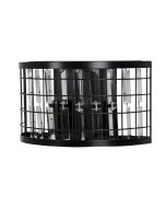 DELAWARE Wall Light Twin Wall Light Black Frame and Crystal - SL64310BK