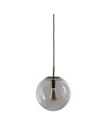 NEWTON.30 Brushed Brass and Clear Glass Pendant - SL64430BB