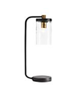 RAYMONT TABLE LAMP MATT BLACK / CLEAR - SL93401BK