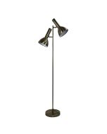 VESPA Antique Brass Mid-century Twin Floor Lamp - SL98572AB