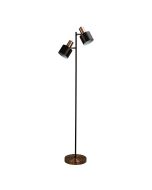 ARI TWIN FLOOR Mid-Century Task Lamp with Brushed Copper - SL98787/2CO