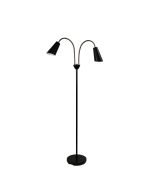 WALT TWIN FLOOR LAMP ANT BRASS + BLACK - SL98812AB