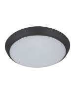 Solar 15 Watt Slimline Dimmable Round LED Ceiling Light Black / Tri Colour - 20939	