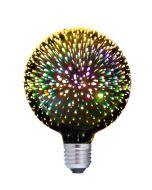 GLOBE LED Firework Effect ES G125 4W Multi Coloured 330D (50 Lumens) WTY 3YR SPECTRA04