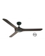 SPYDA - 62"/1570mm Fully Moulded PC Composite 3 Blade Ceiling Fan in Walnut - Indoor/Outdoor/Coastal (not light adaptable)  - SPY1573NWN