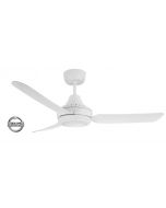 STANZA - 48"/1220mm Glass Fibre Composite 3 Blade Ceiling Fan with 20W LED Light - White - Indoor/Covered Outdoor  - STA1203WHLED