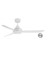STANZA - 56"/1400mm Glass Fibre Composite 3 Blade Ceiling Fan with 20W LED Light - White - Indoor/Covered Outdoor  - STA1403WHLED