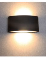 WALL LED S/M CURVED BLK Up/Dn TAMA1 CLA Lighting
