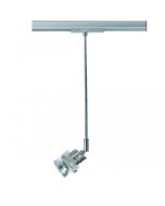 Long Arm Glass GU10 Track Spotlight Satin Chrome 50W TE103-300-SC Superlux