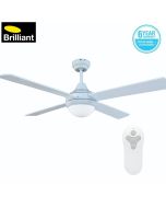 TEMPO 52" White Ceiling Fan with Light and Remote 20915/05R