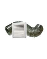 150mm Ducting Kit including 6m Aluminium Ducting and Fixed Exterior Grille V150DKIT Ventair