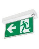 BLADE SURFACE MOUNT 2W EXIT SIGN W/ 1W EMERGENCY DOWNLIGHT-WHITE - 19880/05