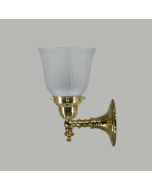 Koscina 1 Light Wall Light – Polished Brass - Zipper Frost
