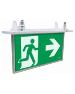 BLADE RECESSED 2W EXIT SIGN W/ 1W EMERGENCY DOWNLIGHT-WHITE - 19878/05