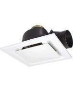 SARICO LED 270MM SQUARE EXHAUST FAN WITH LED LIGHT - WHITE - 20398/05