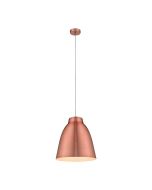 Zoey 400mm 1 Light Pendant Brushed Copper - 31380	